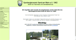 Desktop Screenshot of angelverein-sand-am-main.de